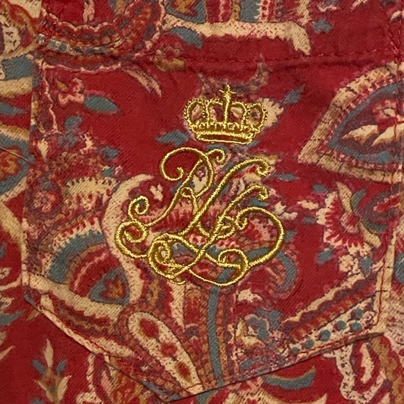 Ralph Lauren Red Paisley Shirt - Picture 5 of 9